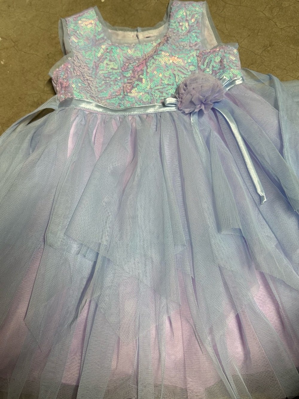 adidas Lavender Sequin Girls' Dress